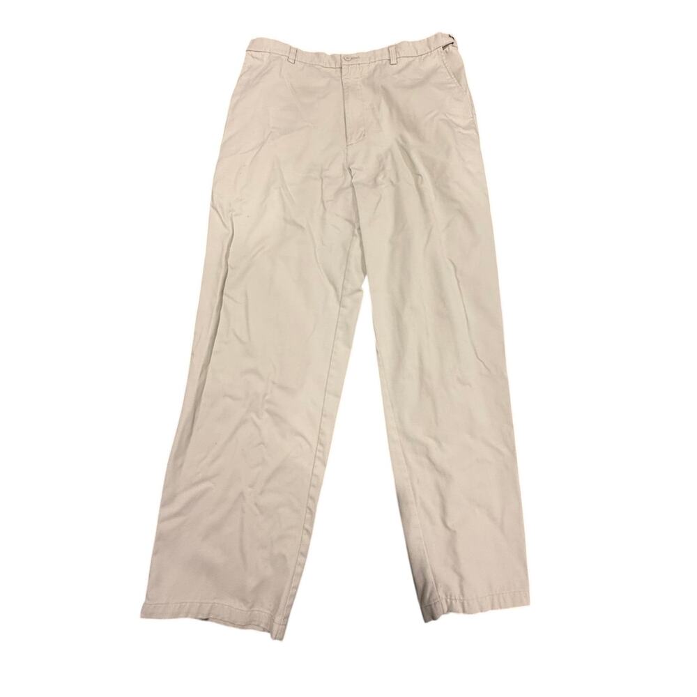 Puritan Men's Stone Tan Flat Front Casual Chino Classic Pants Size 38x34